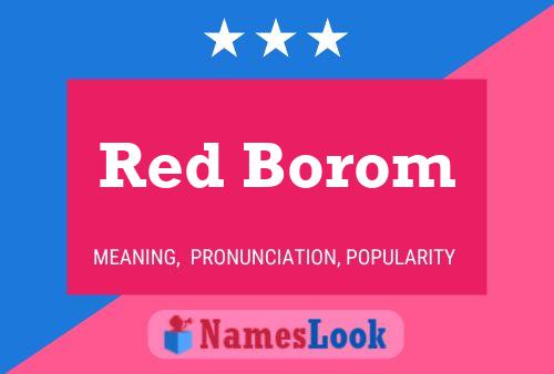 Red Borom பெயர் போஸ்டர்