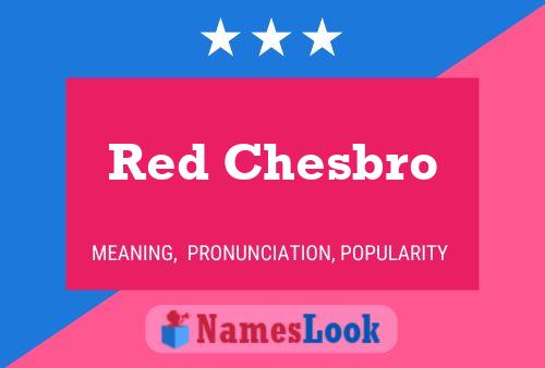 Red Chesbro பெயர் போஸ்டர்