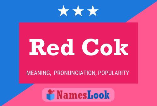 Red Cok பெயர் போஸ்டர்