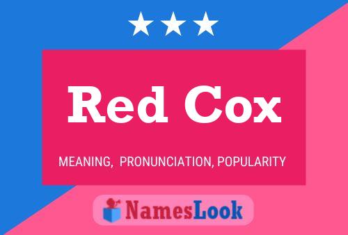 Red Cox பெயர் போஸ்டர்