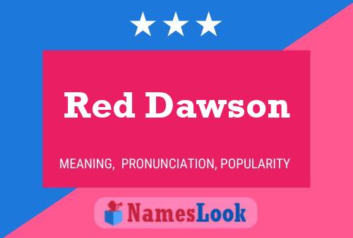 Red Dawson பெயர் போஸ்டர்