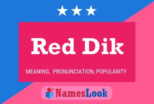 Red Dik பெயர் போஸ்டர்