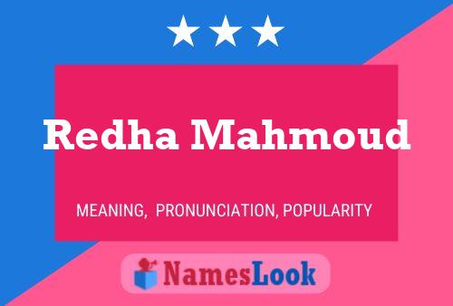 Redha Mahmoud பெயர் போஸ்டர்