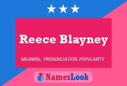 Reece Blayney பெயர் போஸ்டர்