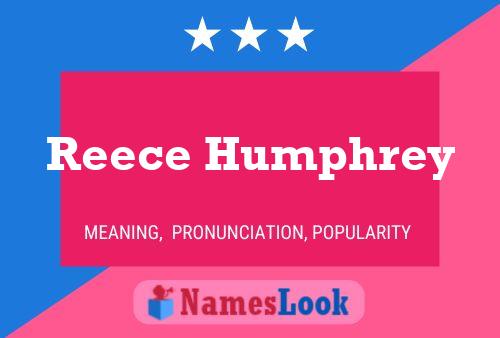 Reece Humphrey பெயர் போஸ்டர்