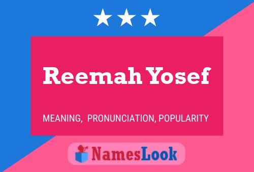 Reemah Yosef பெயர் போஸ்டர்