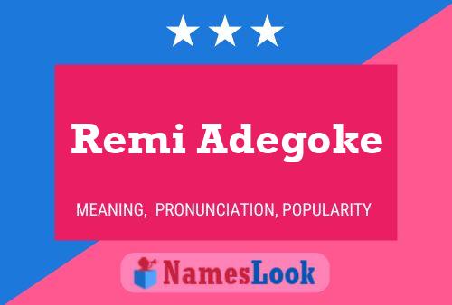 Remi Adegoke பெயர் போஸ்டர்