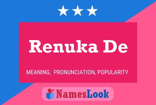 Renuka De பெயர் போஸ்டர்