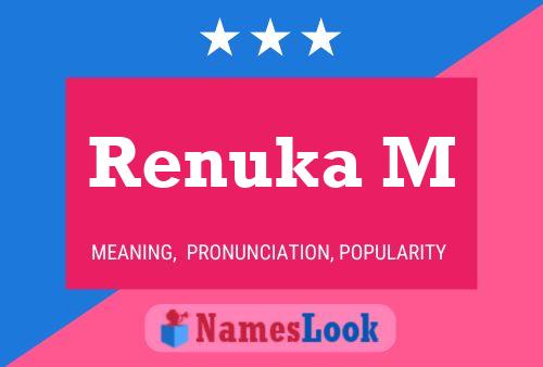 Renuka M பெயர் போஸ்டர்