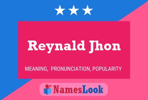 Reynald Jhon பெயர் போஸ்டர்