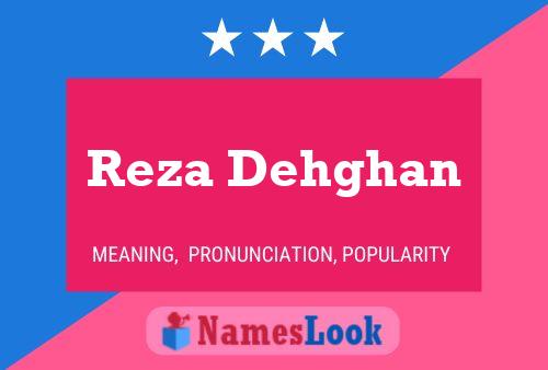 Reza Dehghan பெயர் போஸ்டர்