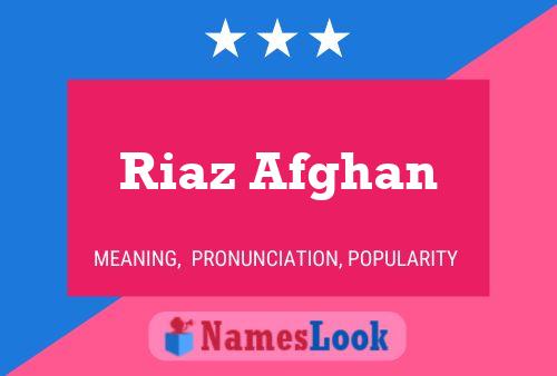 Riaz Afghan பெயர் போஸ்டர்