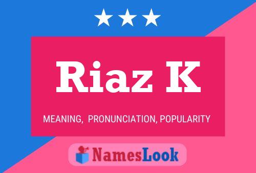 Riaz K பெயர் போஸ்டர்