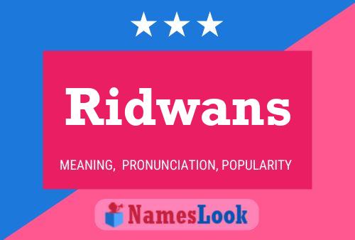 Ridwans பெயர் போஸ்டர்