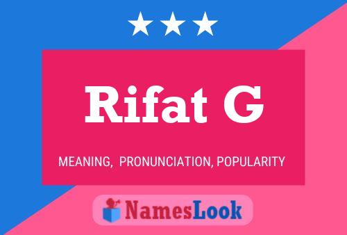 Rifat G பெயர் போஸ்டர்