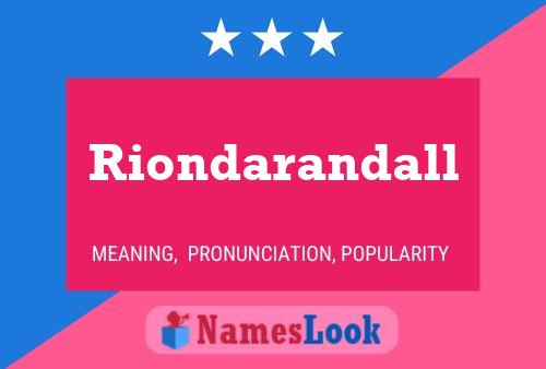 Riondarandall பெயர் போஸ்டர்