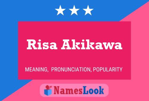 Risa Akikawa பெயர் போஸ்டர்