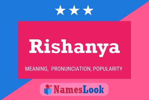 Rishanya பெயர் போஸ்டர்