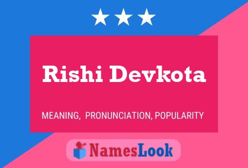 Rishi Devkota பெயர் போஸ்டர்