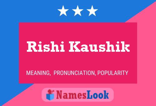 Rishi Kaushik பெயர் போஸ்டர்