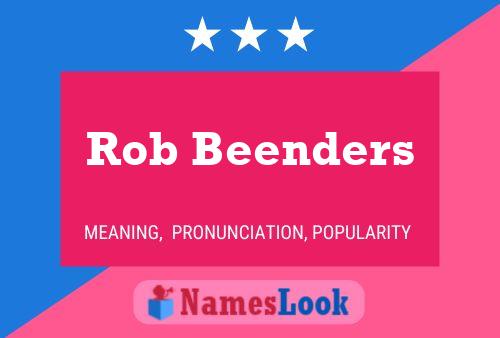 Rob Beenders பெயர் போஸ்டர்