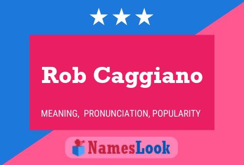 Rob Caggiano பெயர் போஸ்டர்