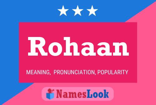 Rohaan பெயர் போஸ்டர்