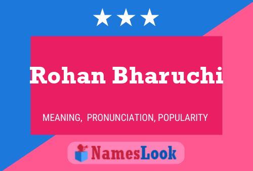 Rohan Bharuchi பெயர் போஸ்டர்