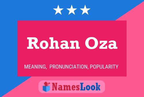 Rohan Oza பெயர் போஸ்டர்