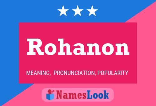 Rohanon பெயர் போஸ்டர்