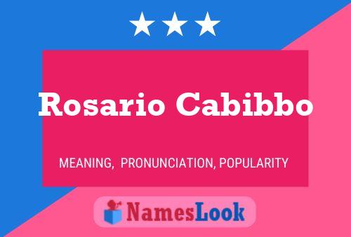 Rosario Cabibbo பெயர் போஸ்டர்