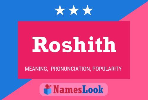 Roshith பெயர் போஸ்டர்