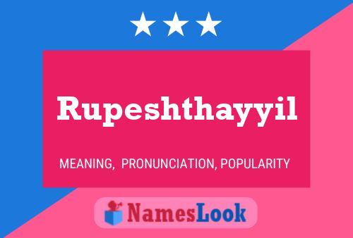 Rupeshthayyil பெயர் போஸ்டர்