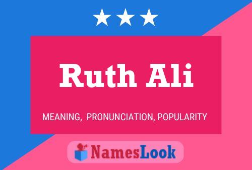 Ruth Ali பெயர் போஸ்டர்