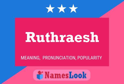 Ruthraesh பெயர் போஸ்டர்