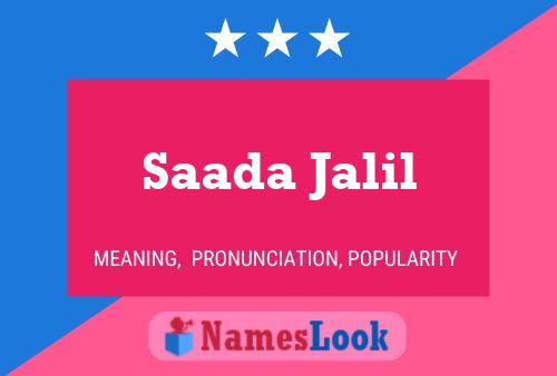 Saada Jalil பெயர் போஸ்டர்