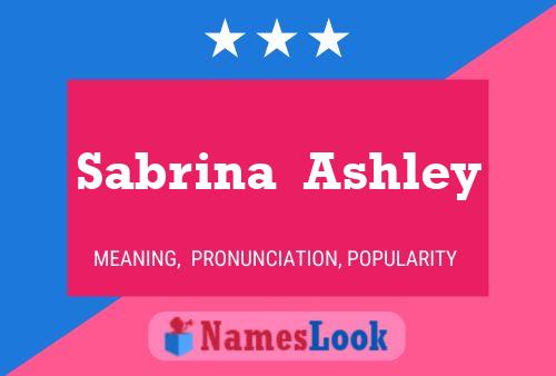 Sabrina  Ashley பெயர் போஸ்டர்