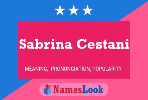 Sabrina Cestani பெயர் போஸ்டர்