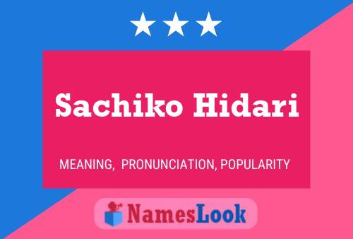 Sachiko Hidari பெயர் போஸ்டர்