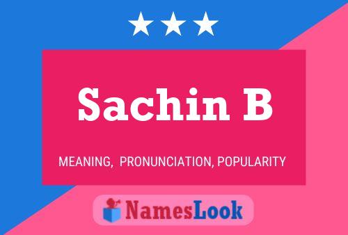 Sachin B பெயர் போஸ்டர்