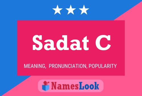 Sadat C பெயர் போஸ்டர்