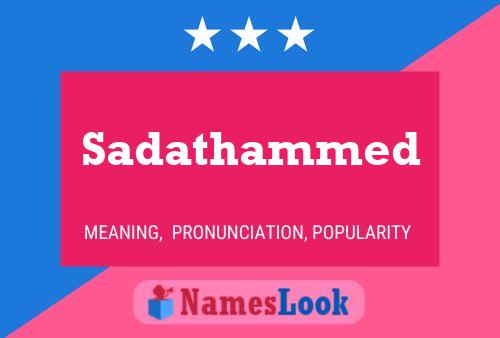 Sadathammed பெயர் போஸ்டர்