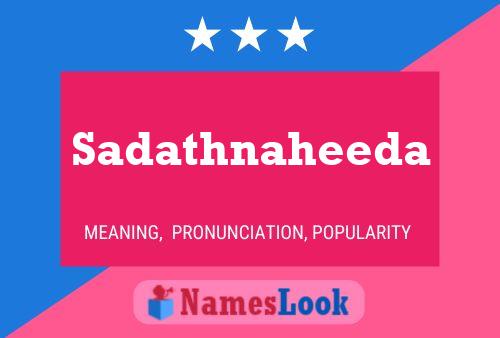 Sadathnaheeda பெயர் போஸ்டர்