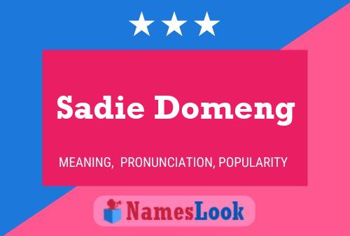 Sadie Domeng பெயர் போஸ்டர்