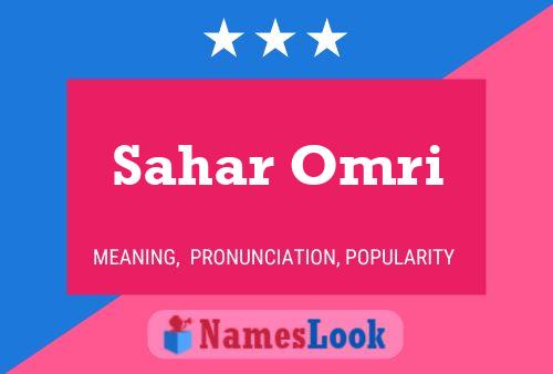 Sahar Omri பெயர் போஸ்டர்