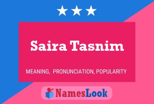 Saira Tasnim பெயர் போஸ்டர்