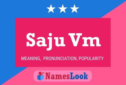 Saju Vm பெயர் போஸ்டர்