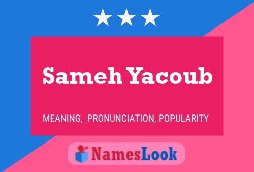 Sameh Yacoub பெயர் போஸ்டர்