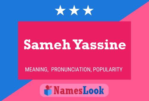 Sameh Yassine பெயர் போஸ்டர்