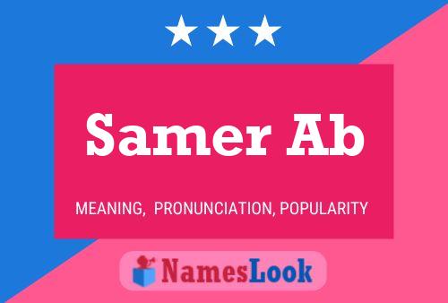 Samer Ab பெயர் போஸ்டர்